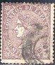 Spain 1867 Queen Isabel II 50 Mil Castaño Edifil 96